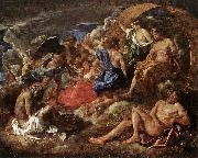 POUSSIN, Nicolas Helios and Phaeton with Saturn and the Four Seasons sf oil painting on canvas